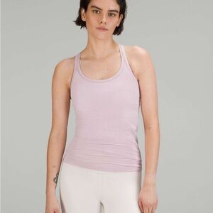Lululemon Ebb to Street Tank Pink Peony Workout top